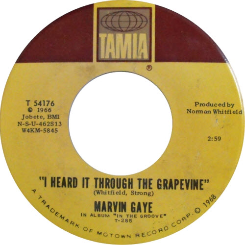 I Heard it Through The&nbsp;Grapevine